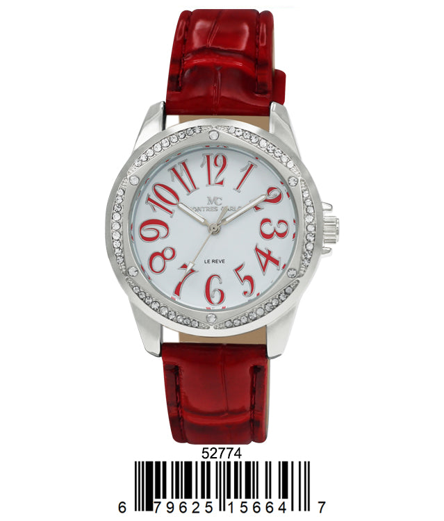 5277 - Faux Leather Band Watch