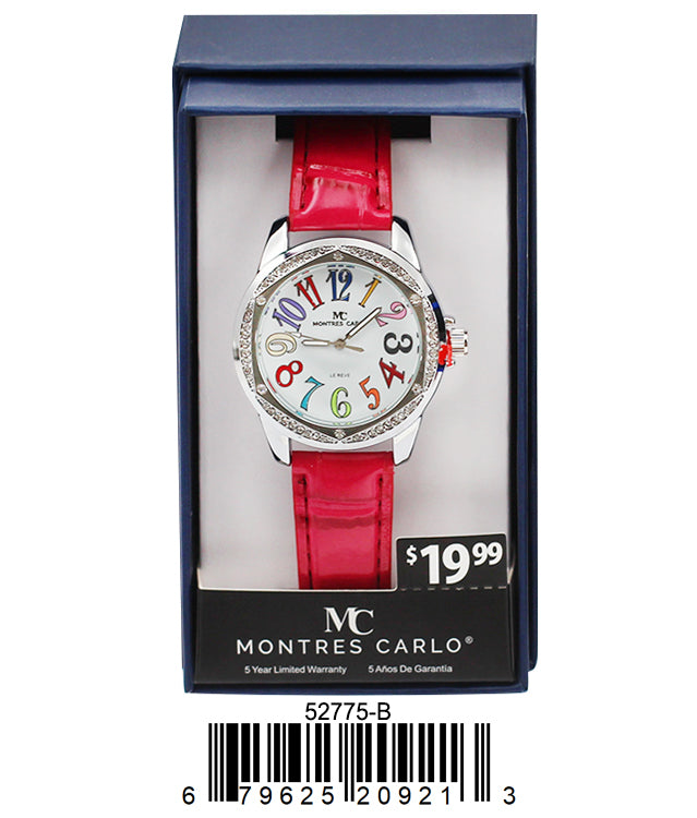 5277-B Faux Leather Band Watch Gift Box Edition