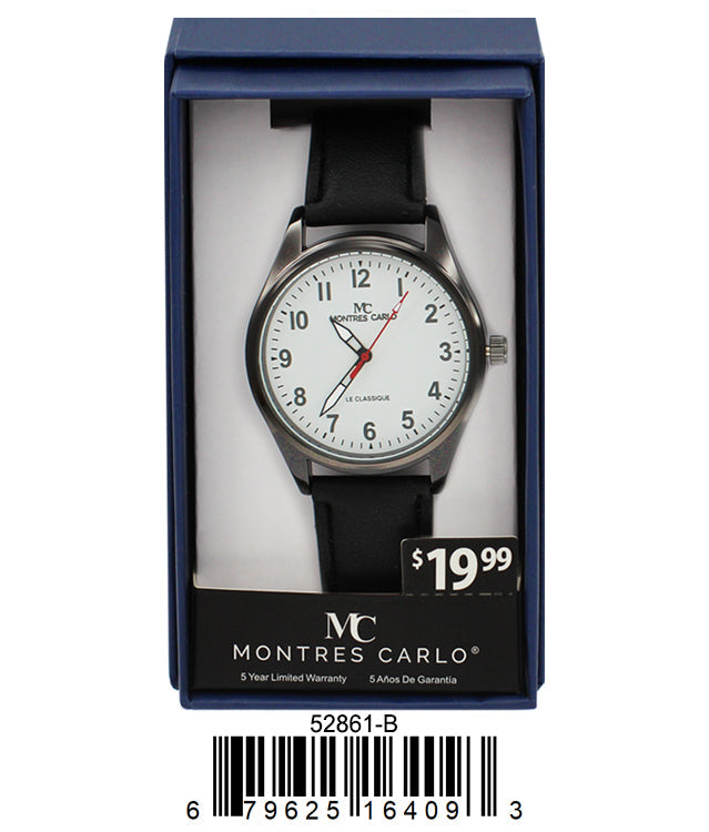 5286-B Faux Leather band watch Gift Box Edition