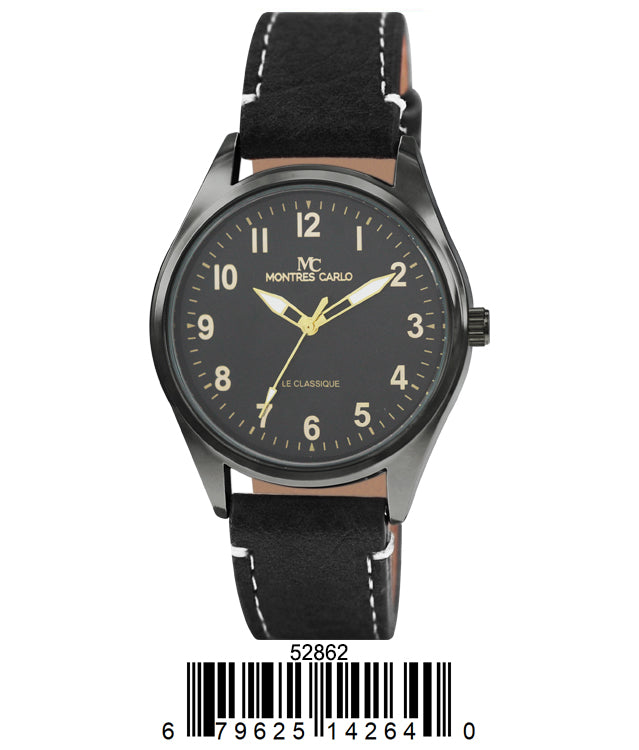 5286 - Faux Leather Band Watch