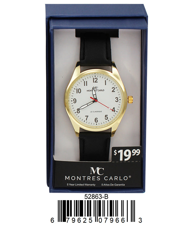 5286-B Faux Leather band watch Gift Box Edition