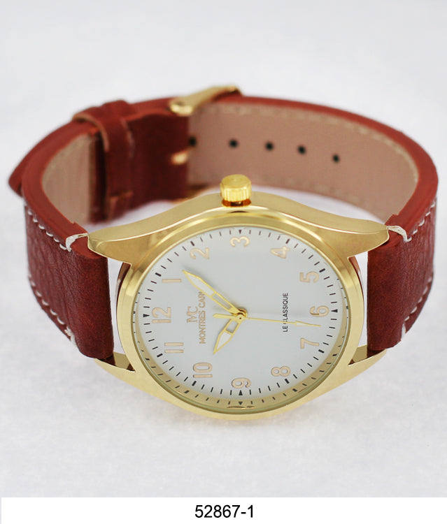 5286 - Faux Leather Band Watch