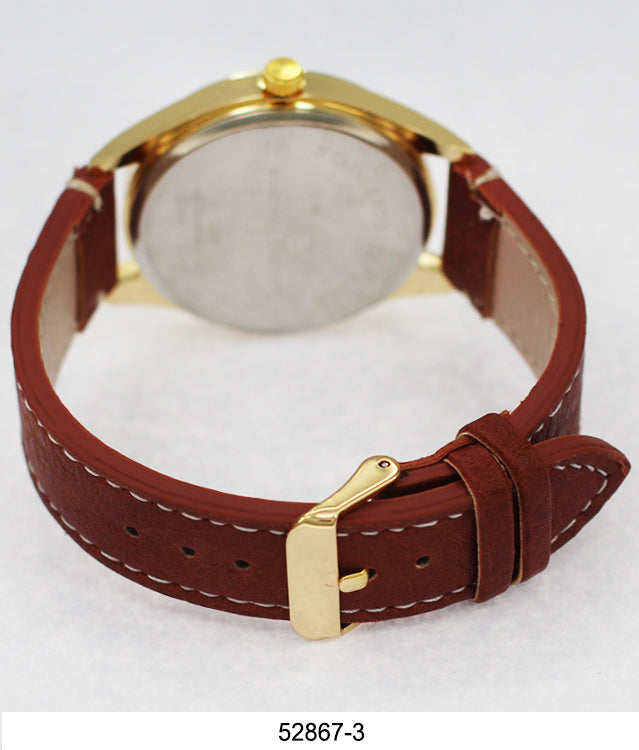 5286 - Faux Leather Band Watch