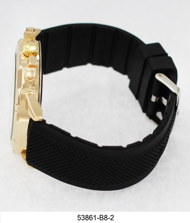 5386-B8-Gift Boxed Rubbber Strap Watch
