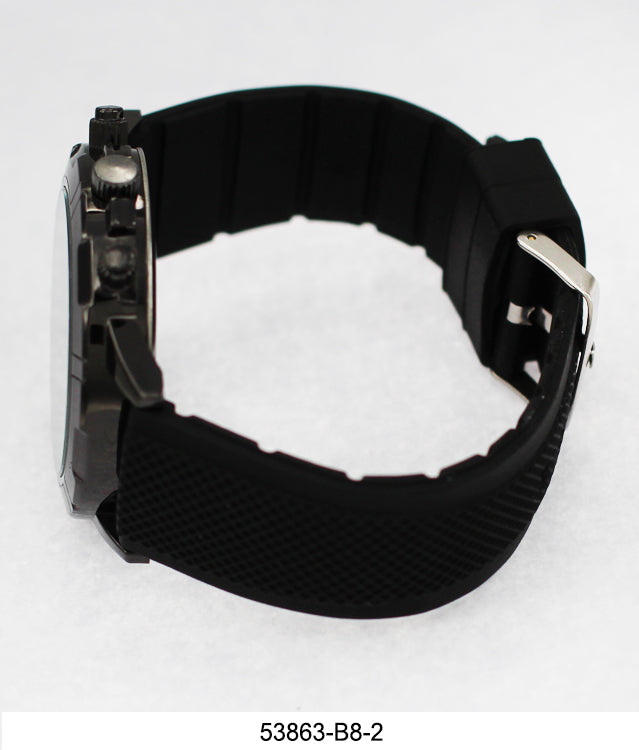 5386-B8-Gift Boxed Rubbber Strap Watch