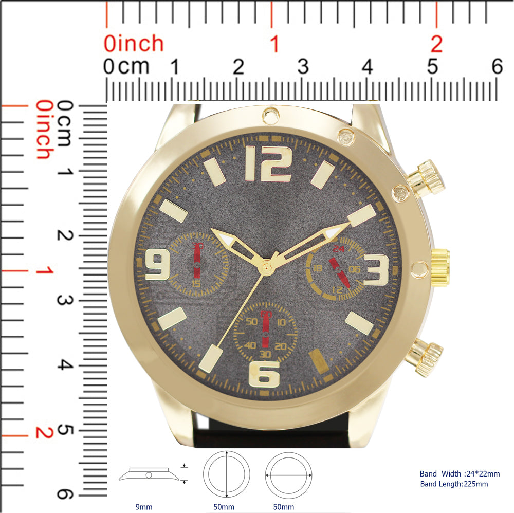 5387-B8-Gift Boxed Rubbber Strap Watch