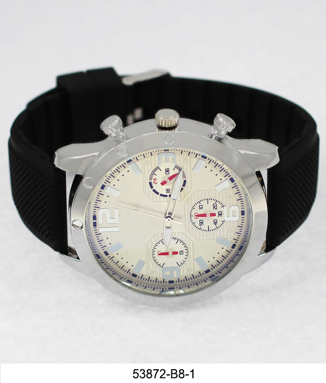 5387-B8-Gift Boxed Rubbber Strap Watch