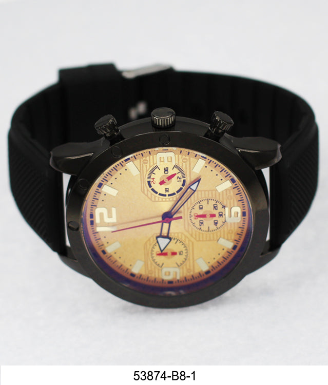 5387-B8-Gift Boxed Rubbber Strap Watch