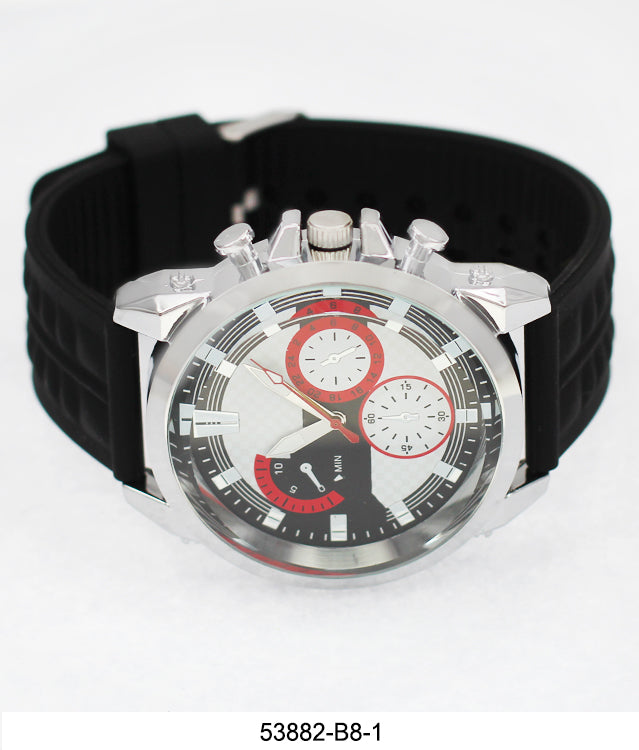 5388-B8-Gift Boxed Rubbber Strap Watch