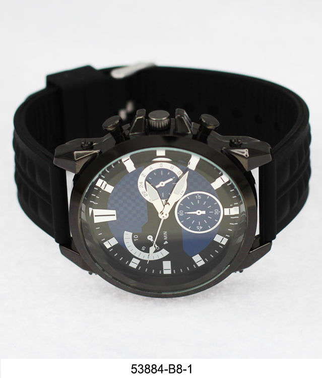5388-B8-Gift Boxed Rubbber Strap Watch