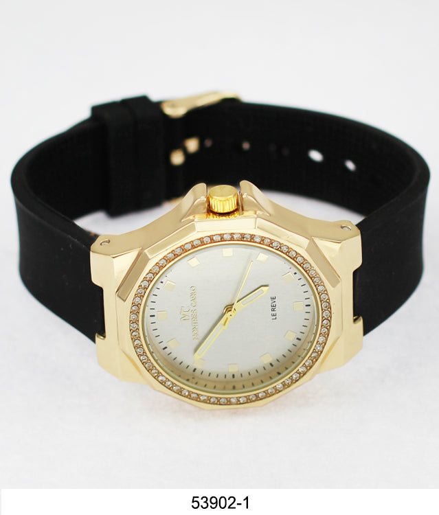 5390-Montres Carlo Silicon Band Watch