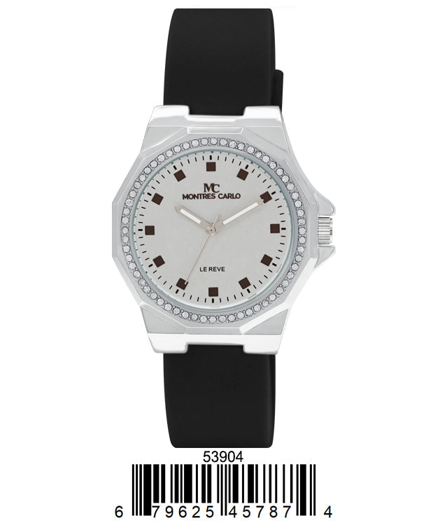 5390-Montres Carlo Silicon Band Watch