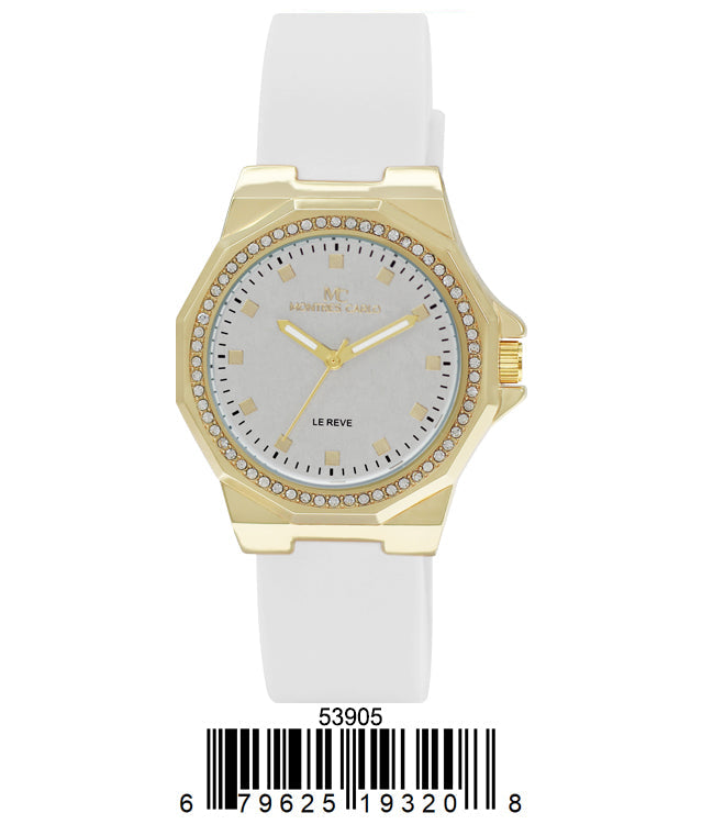 5390-Montres Carlo Silicon Band Watch