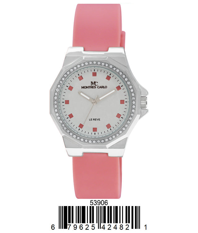 5390-Montres Carlo Silicon Band Watch