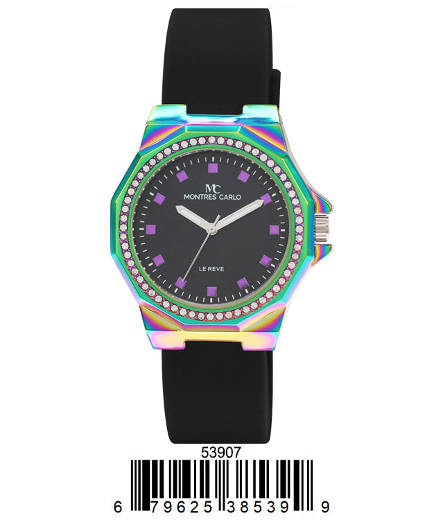 5390-Montres Carlo Silicon Band Watch
