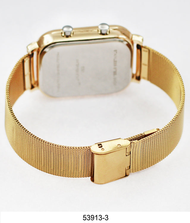 5391-Montres Carlo LED Mesh Band Watch