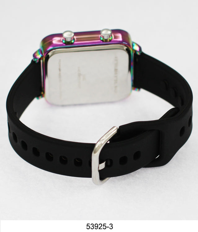 5392-Montres Carlo LED Silicone Band Watch