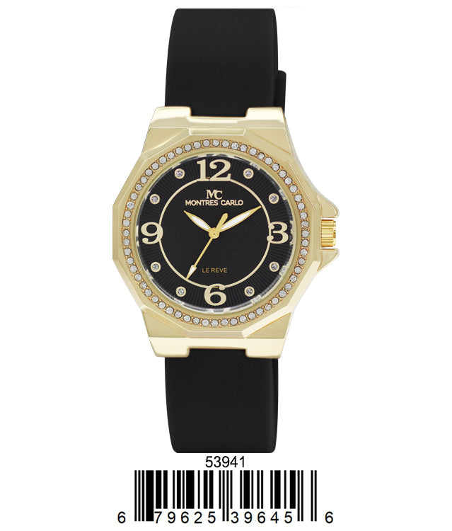 5394-Montres Carlo Silicon Band Watch