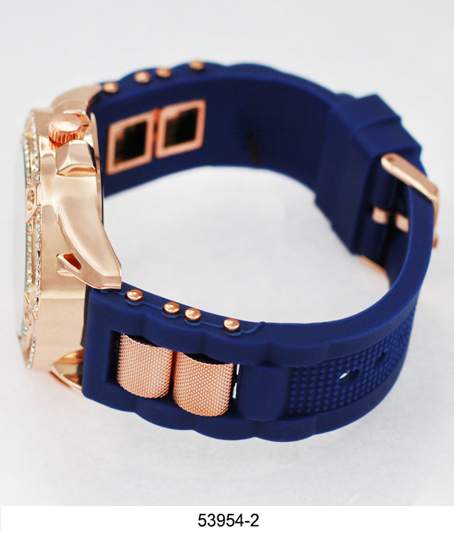 5395-Montres Carlo Watch with Silicone Band