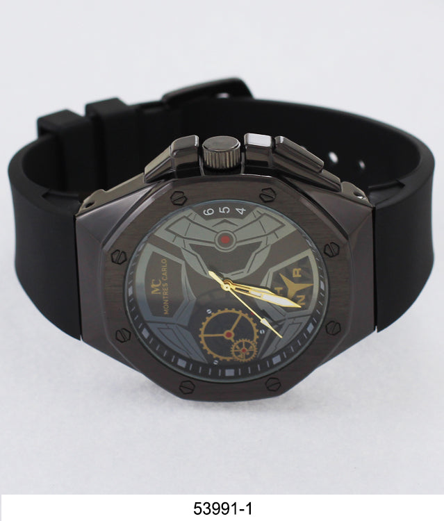 5399-Montres Carlo Silicone Band Watch