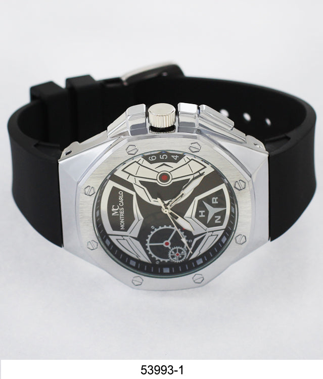 5399-Montres Carlo Silicone Band Watch