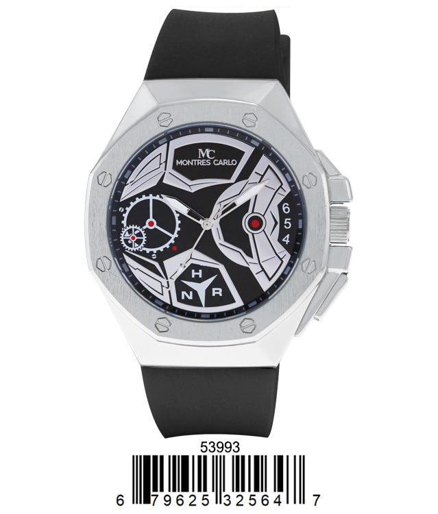 5399-Montres Carlo Silicone Band Watch