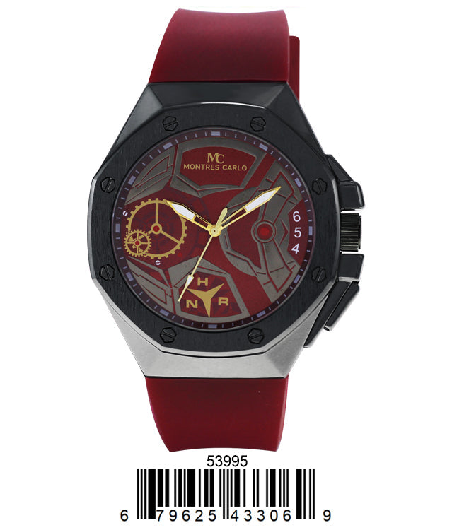 5399-Montres Carlo Silicone Band Watch