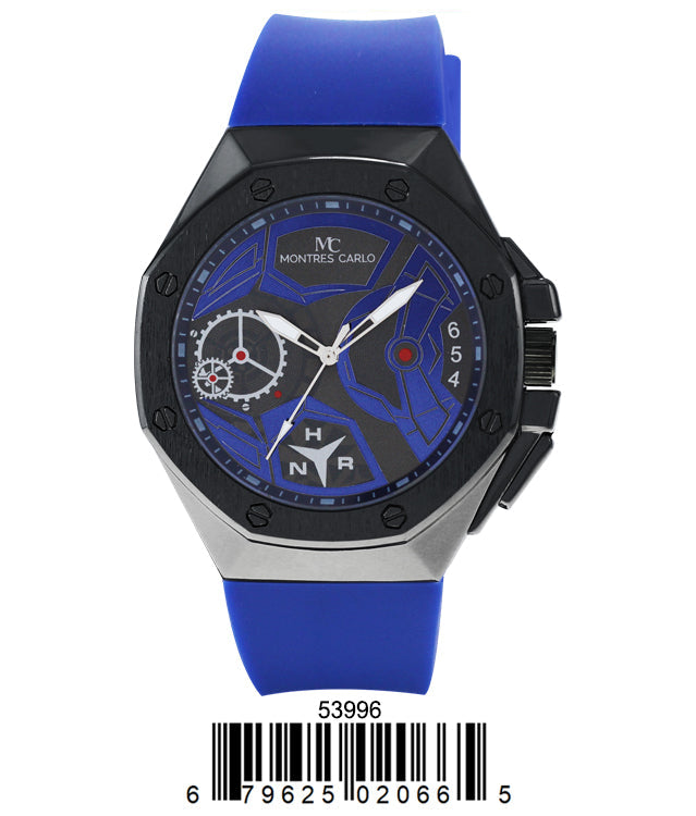 5399-Montres Carlo Silicone Band Watch