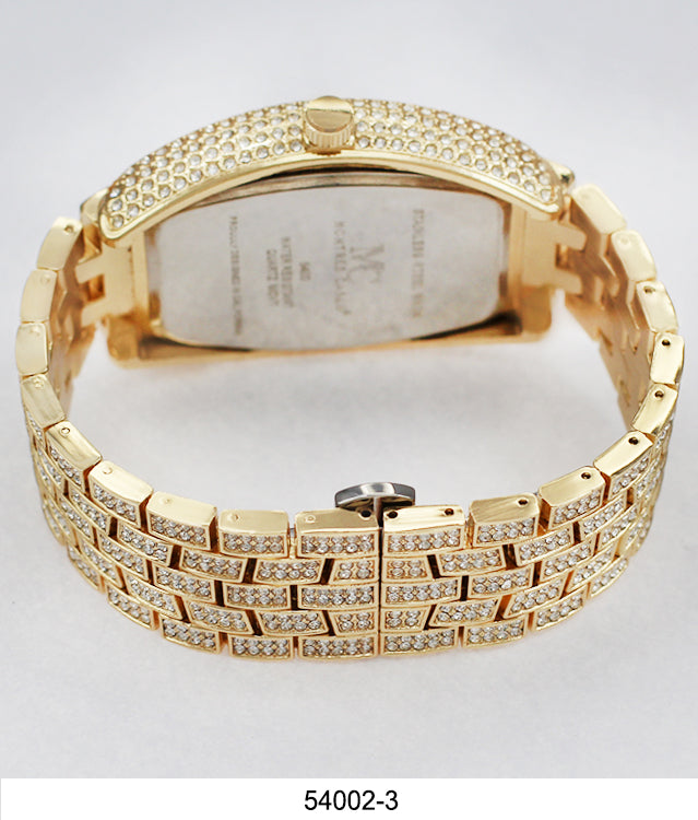 5400-Montres Carlo Iced Metal Band Watch