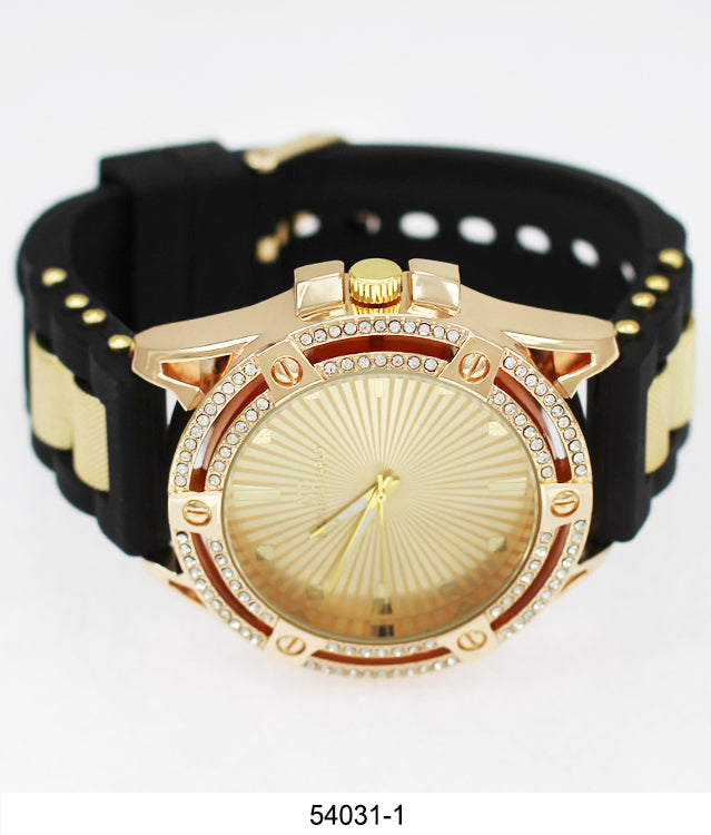 5403-Montres Carlo Watch with Silicone Band