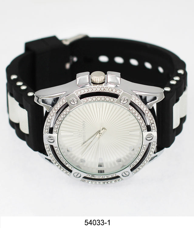 5403-Montres Carlo Watch with Silicone Band