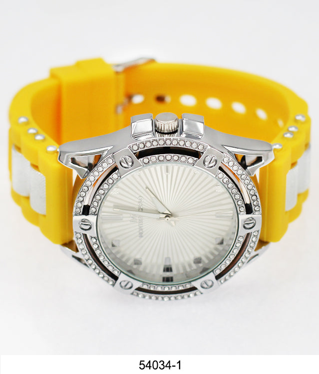 5403-Montres Carlo Watch with Silicone Band