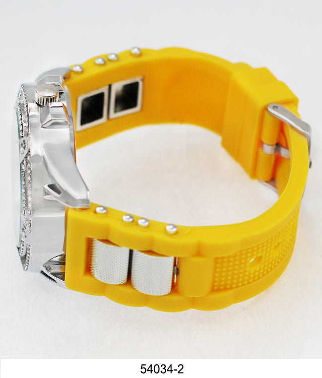 5403-Montres Carlo Watch with Silicone Band