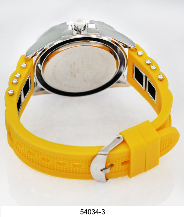 5403-Montres Carlo Watch with Silicone Band