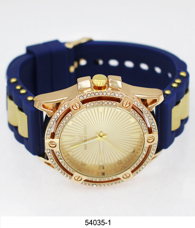 5403-Montres Carlo Watch with Silicone Band