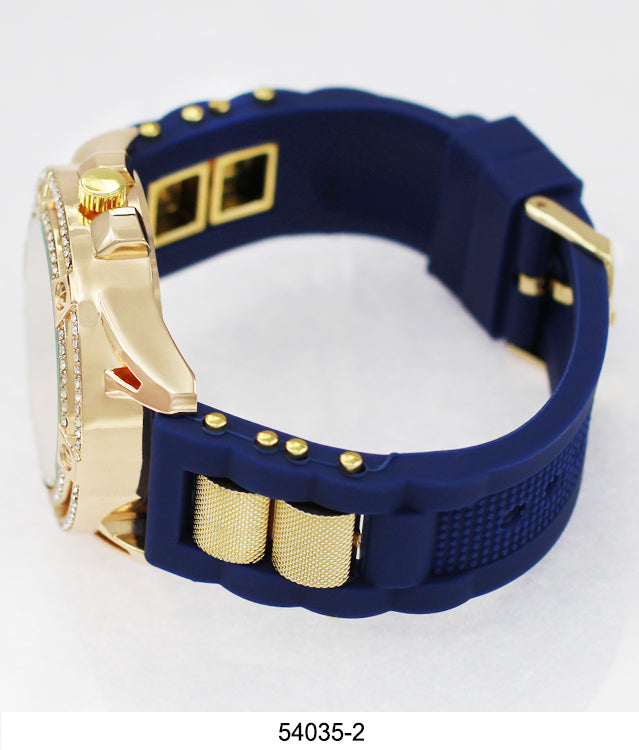 5403-Montres Carlo Watch with Silicone Band