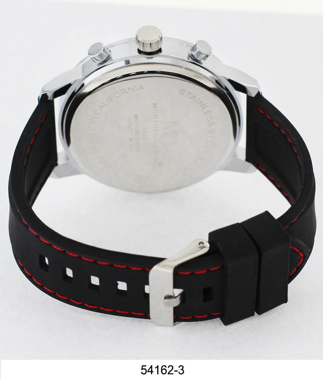 5416-Montres Carlo Silicone Band Watch