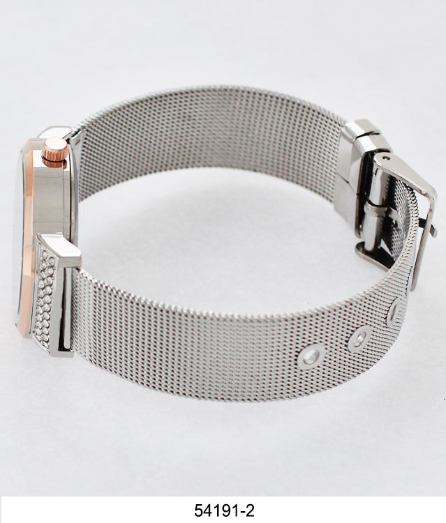 5419-Montres Carlo Mesh Band Watch