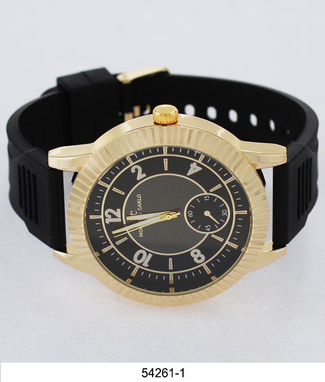 5426-Montres Carlo Silicone Band Watch