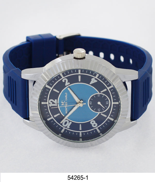 5426-Montres Carlo Silicone Band Watch