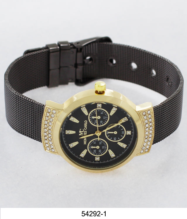 5429-Montres Carlo Mesh Band Watch