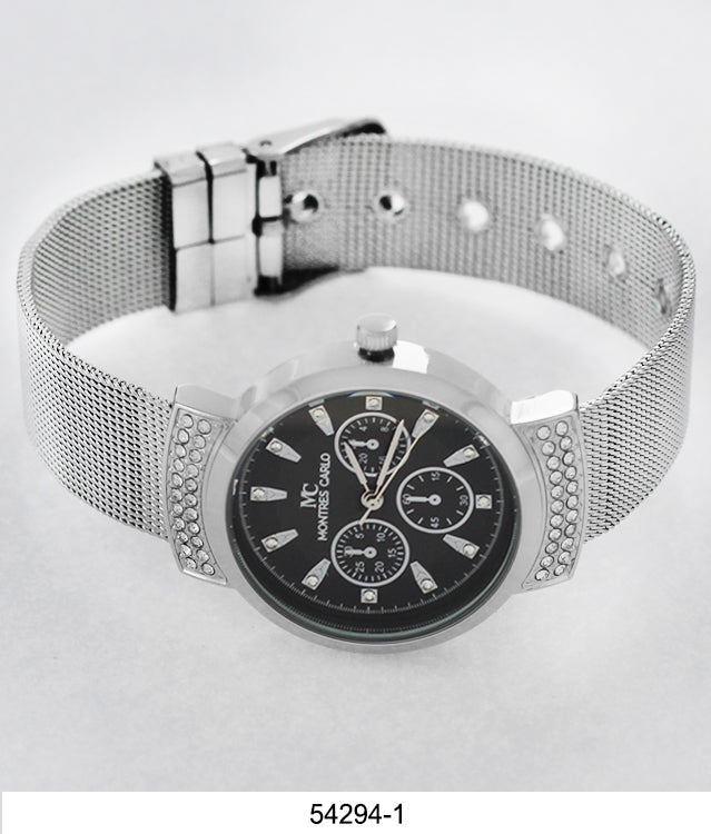 5429-Montres Carlo Mesh Band Watch