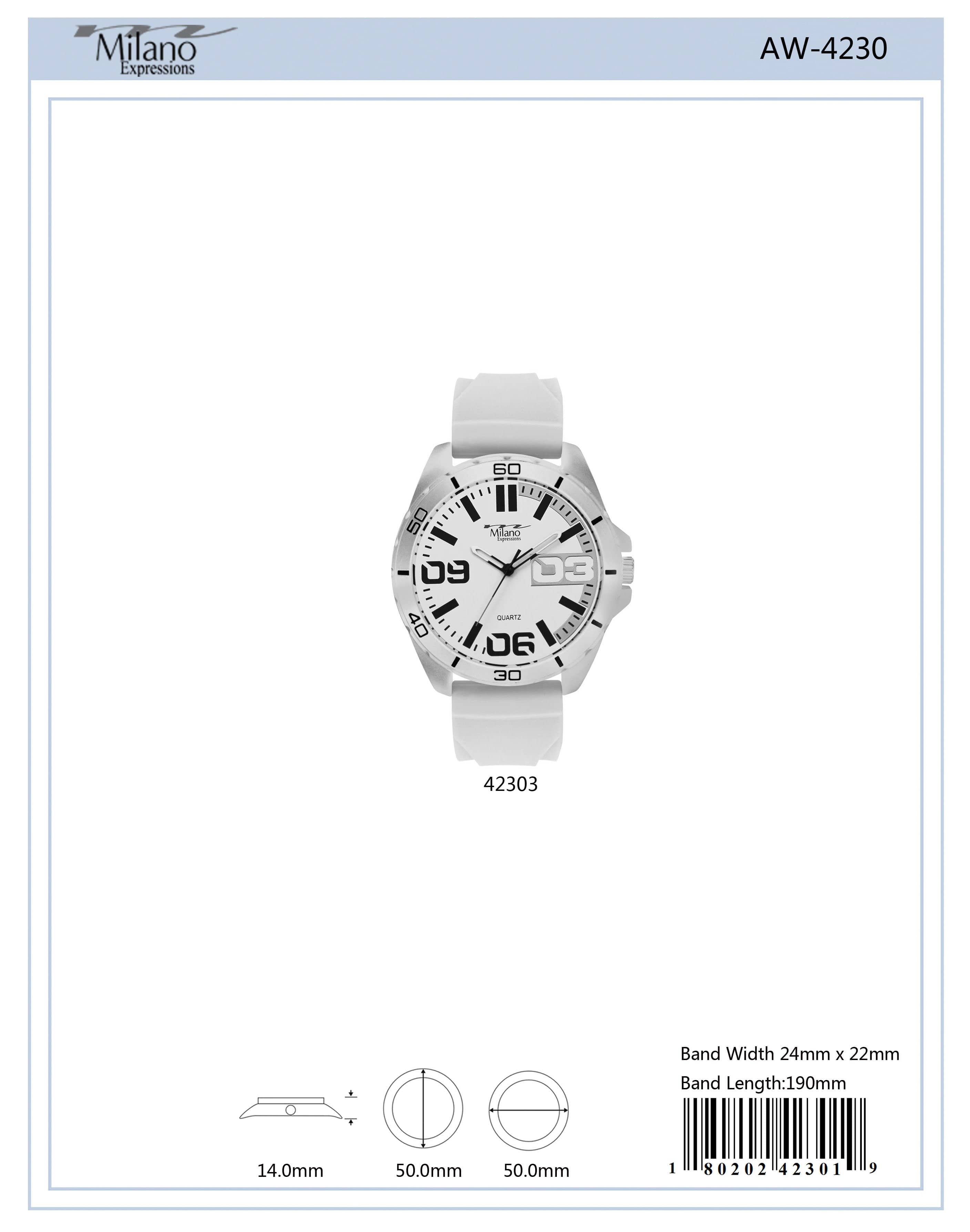 4230 - Silicon Band Watch