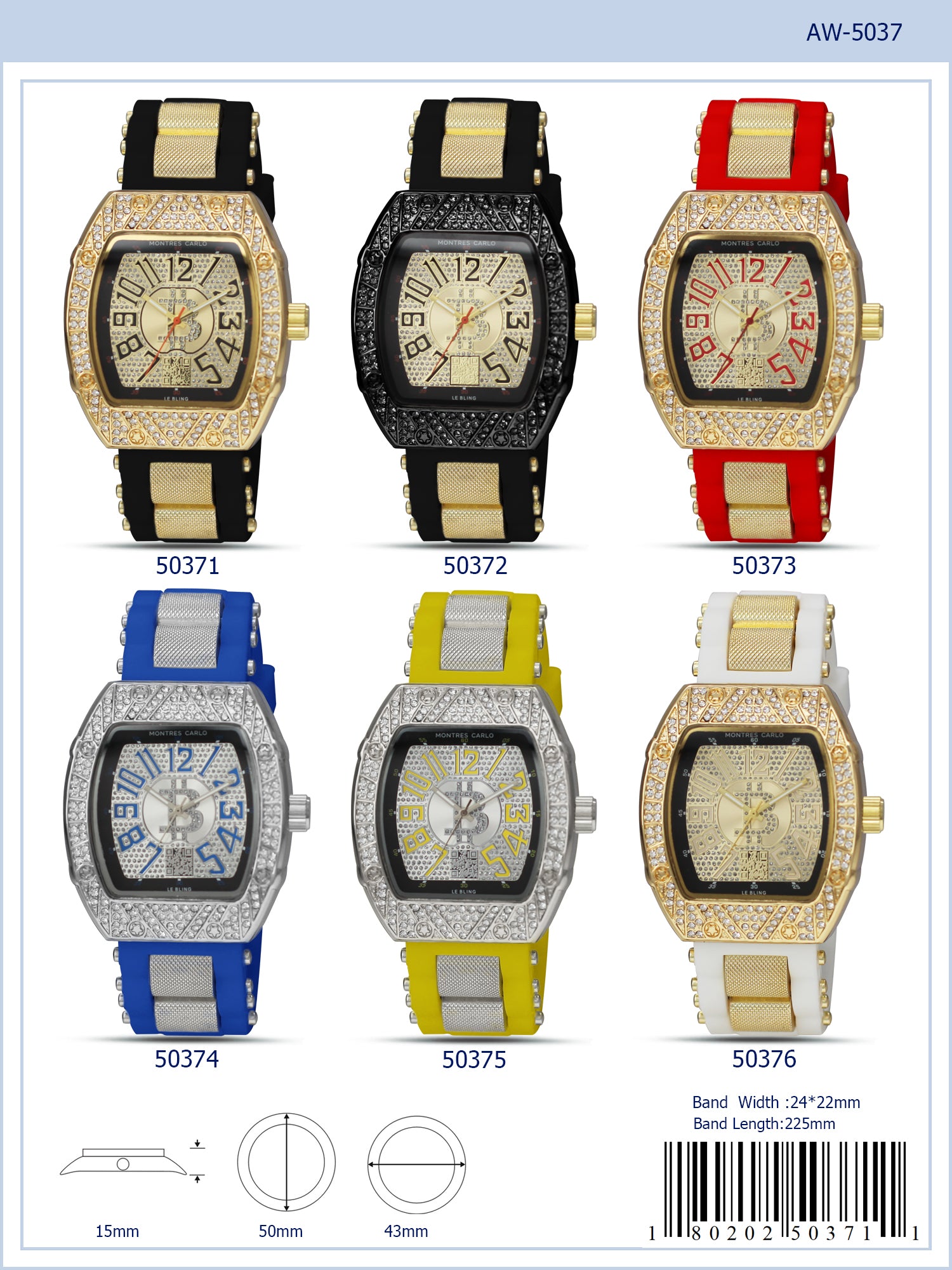 5037 - Reloj con banda bala