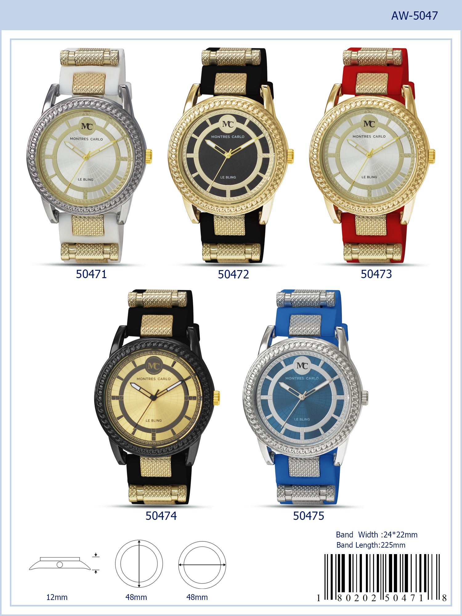 5047 - Silicon Band Watch