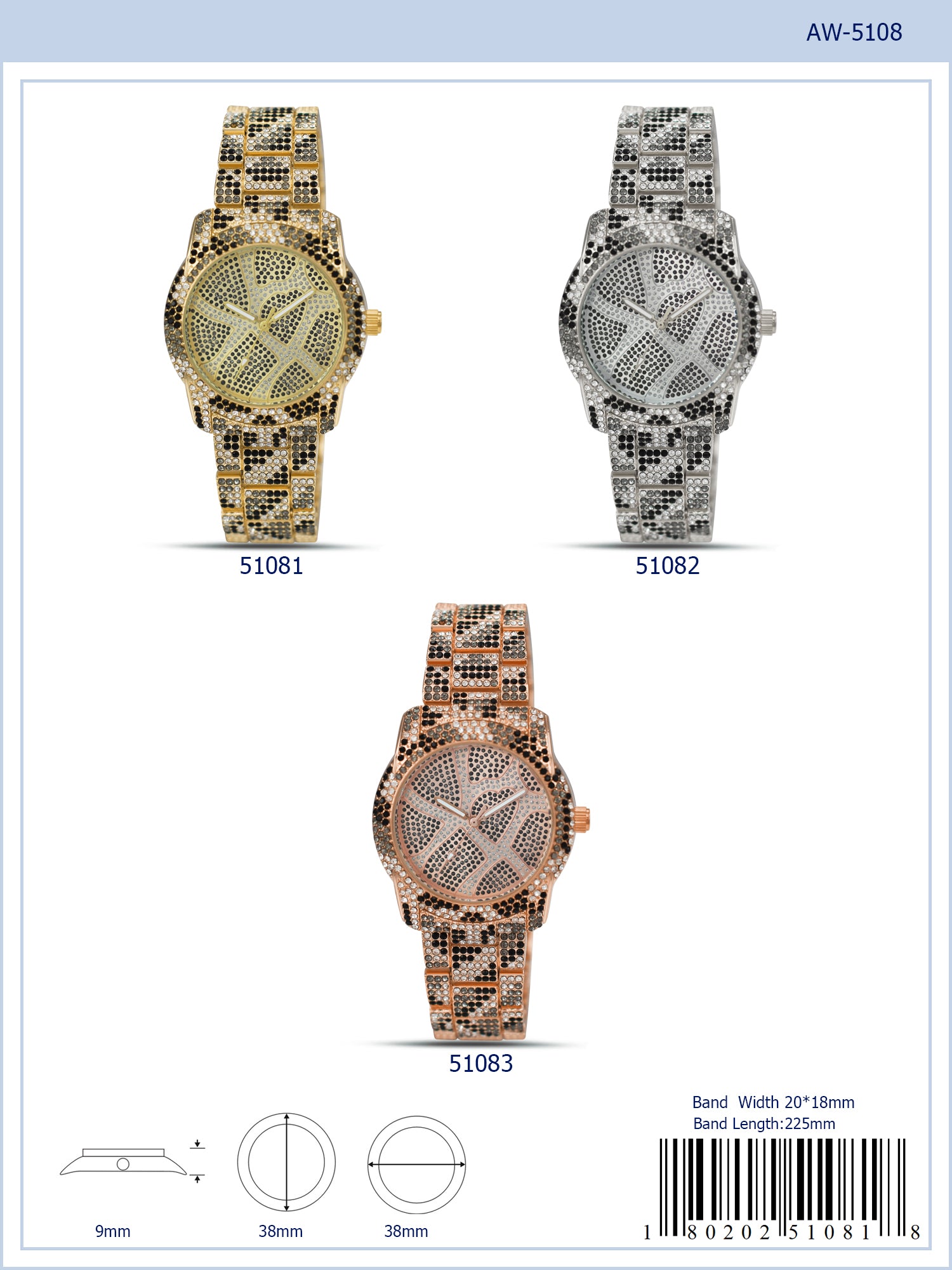 5108 - Metal Band Watch