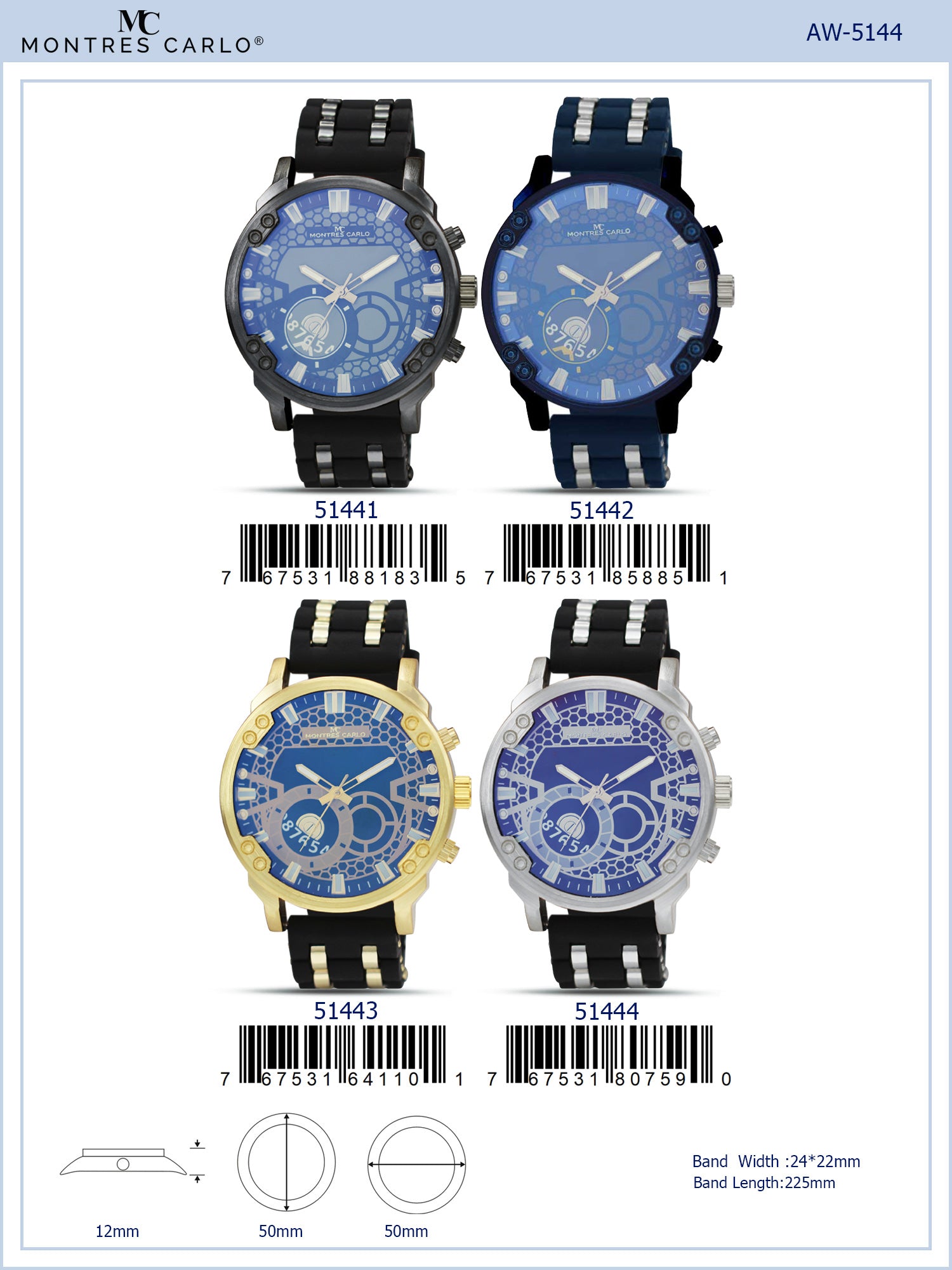 5144 - Silicon Band Watch