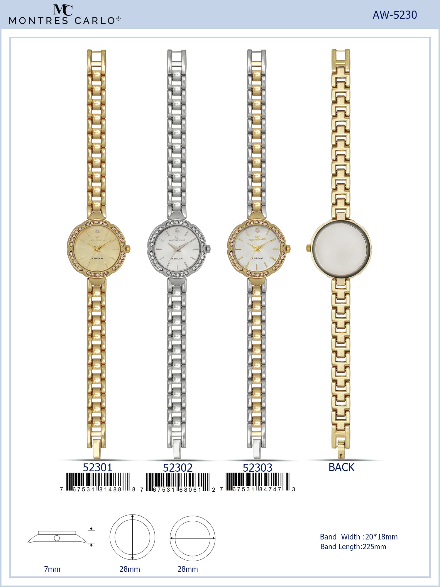 5230 - Bracelet Watch
