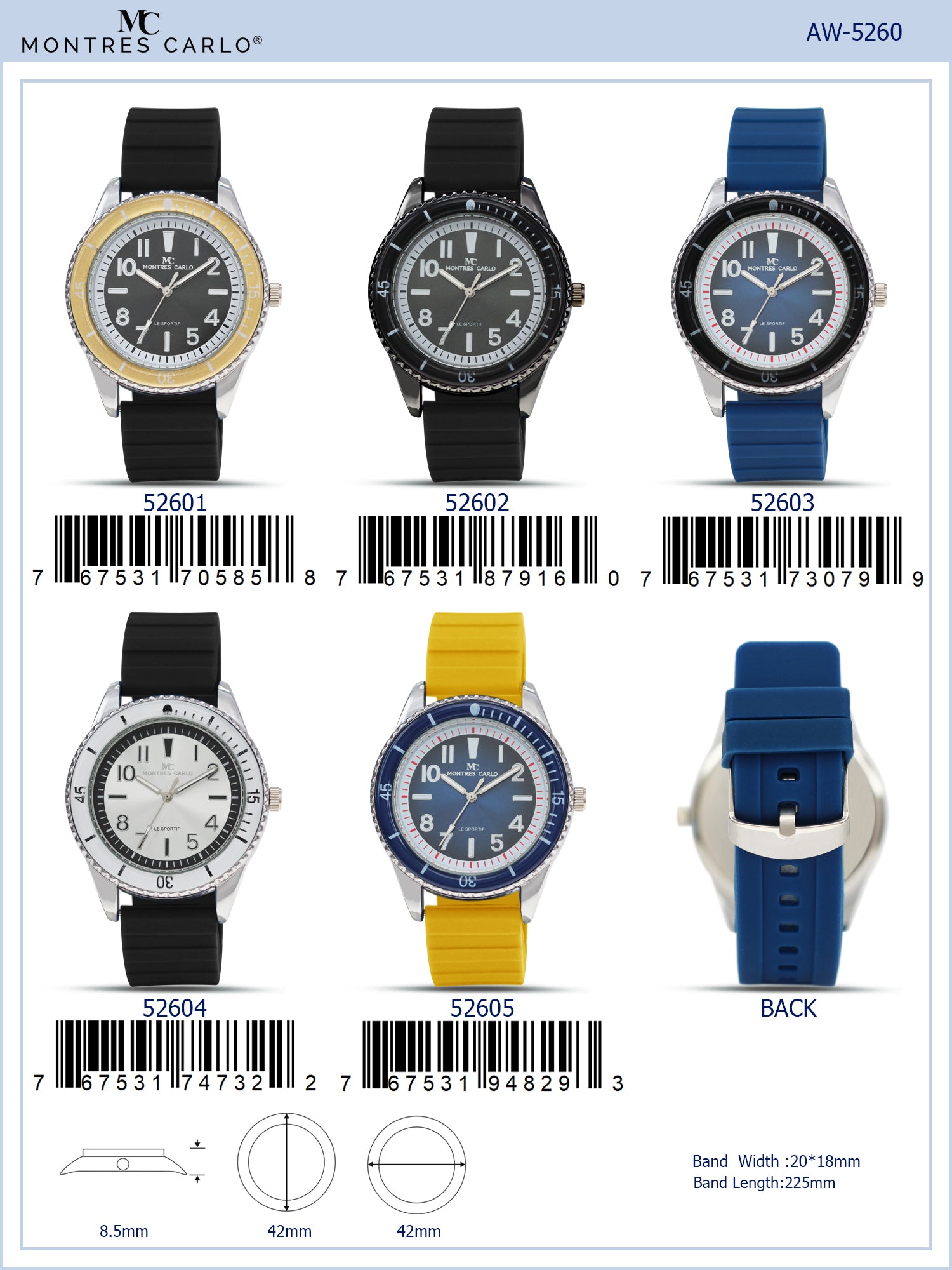 5260 - Silicon Band Watch