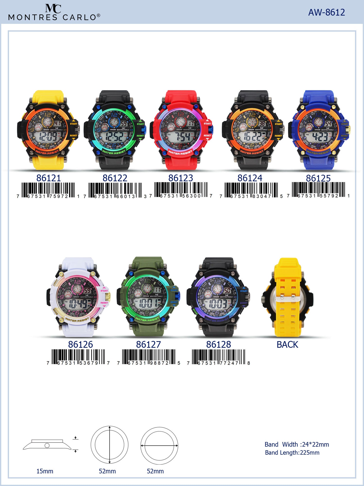 8612 - Digital Watch